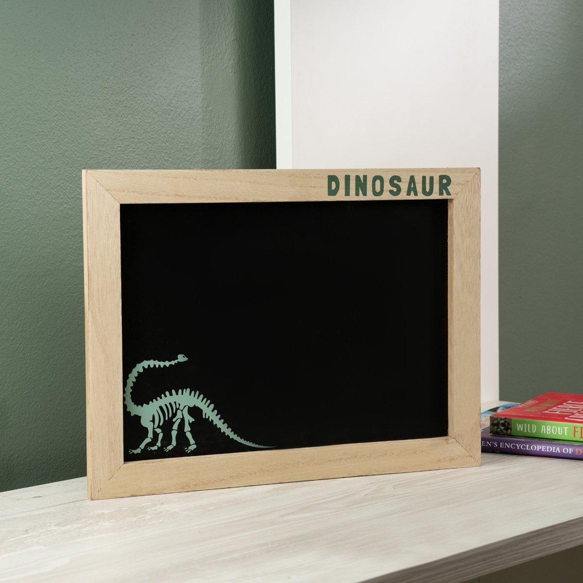 

Dino kids chalk board black 40x30x1. 5 cm