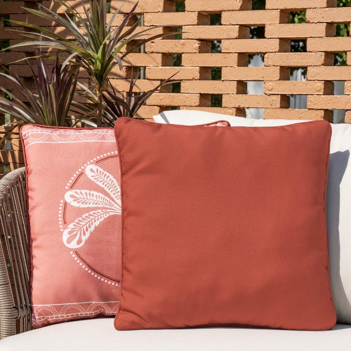 

Plain outdoor cushion rust 50x50 cm