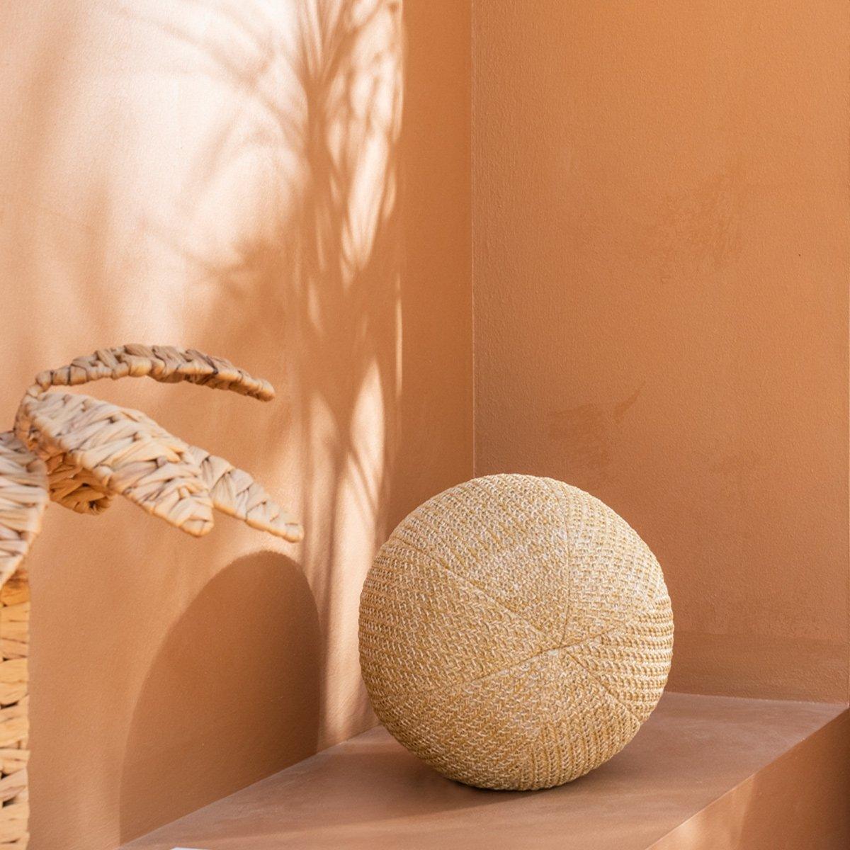 

Shio outdoor straw cushion beige d25 cm