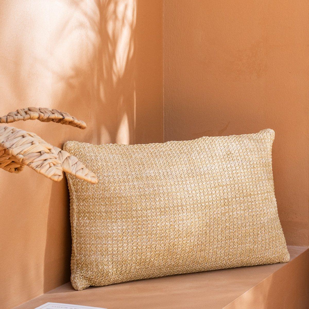 

Shio outdoor straw cushion beige 35x60 cm
