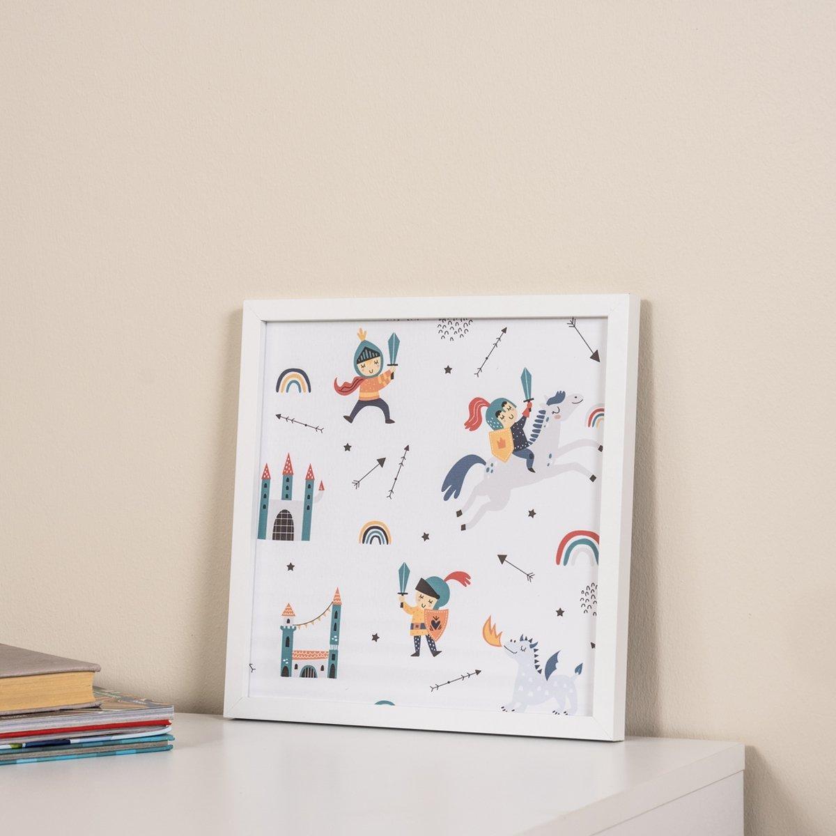 

Knights kids framed art 30x30x2 cm