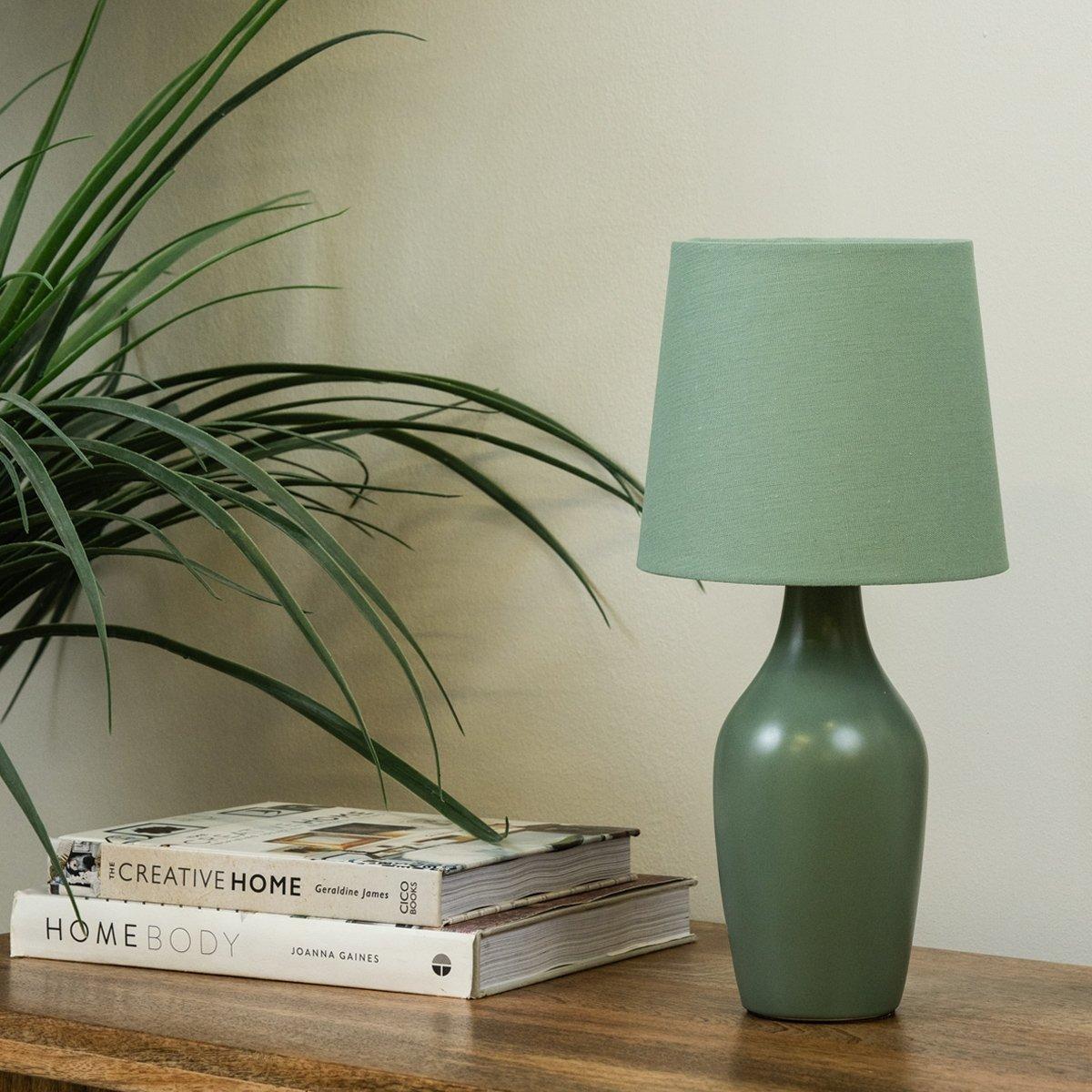 

Matt table lamp green 36x18 cm
