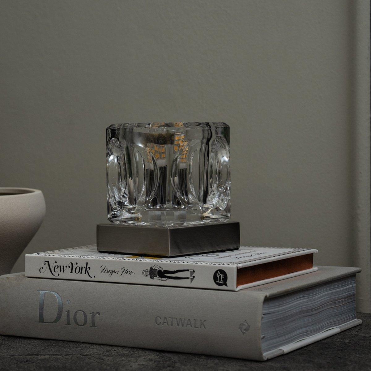 

Cube table lamp crystal 12. 5x9. 5x10 cm
