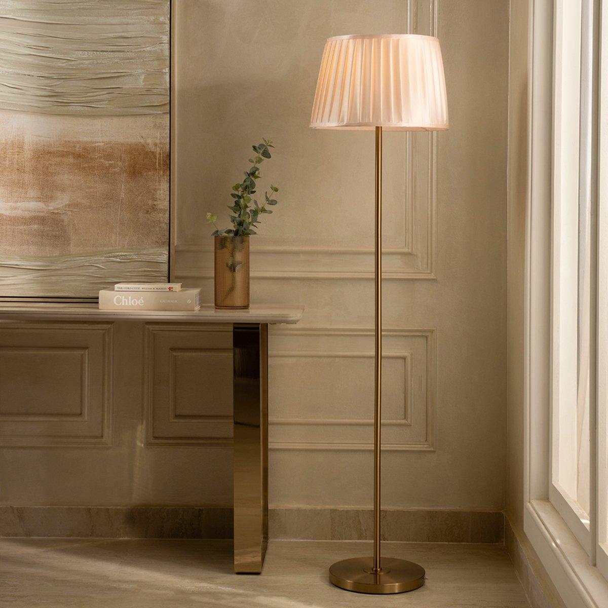 

Villa floor lamp beige 154x40 cm