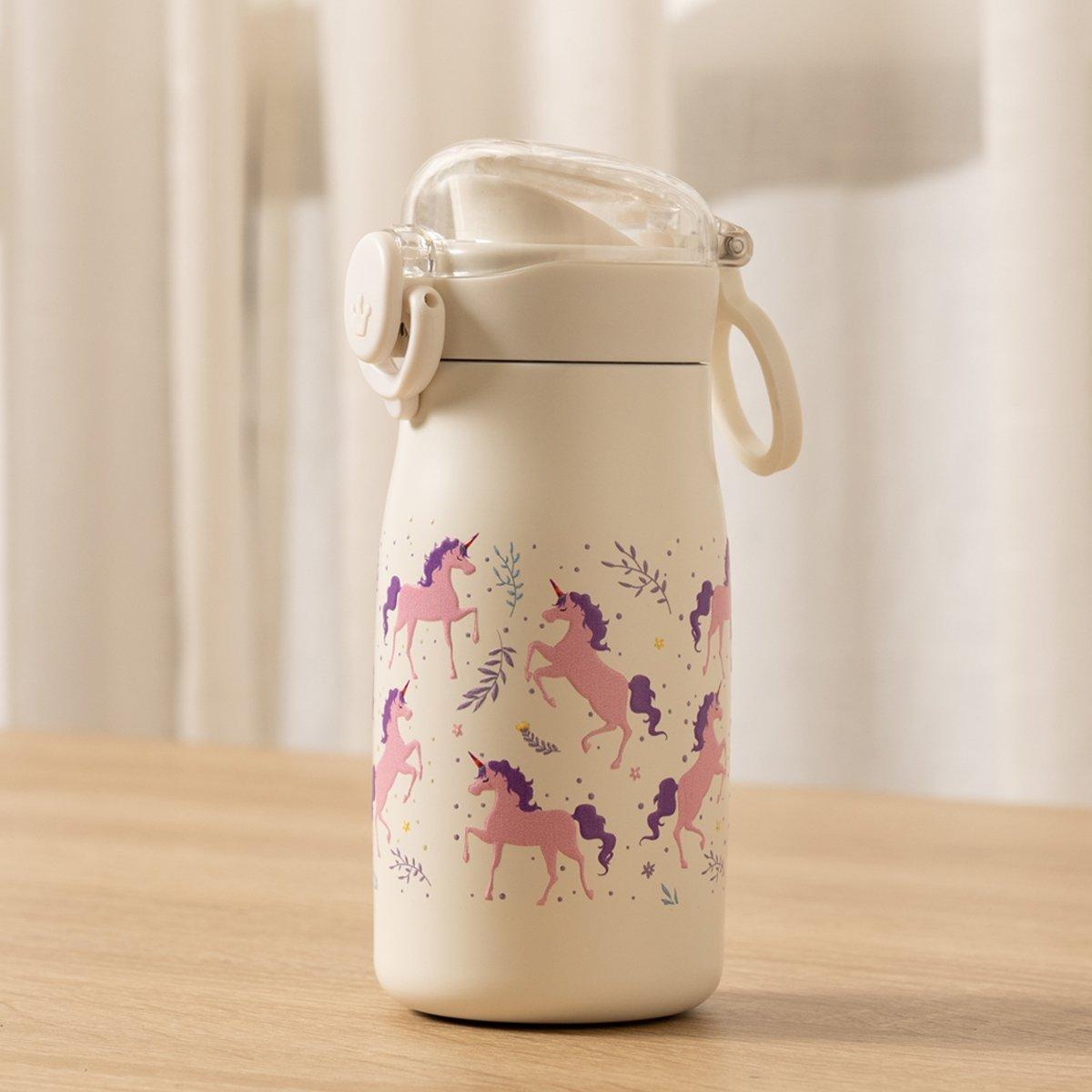 

Unicorn kids drinking bottle white h17 x d7 cm