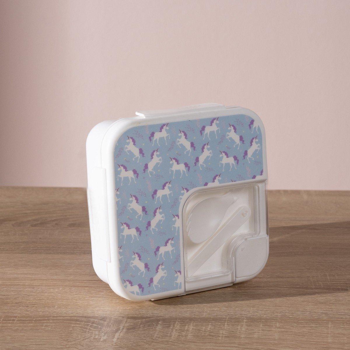 

Unicorn kids lunch box 17x17x7. 5 cm