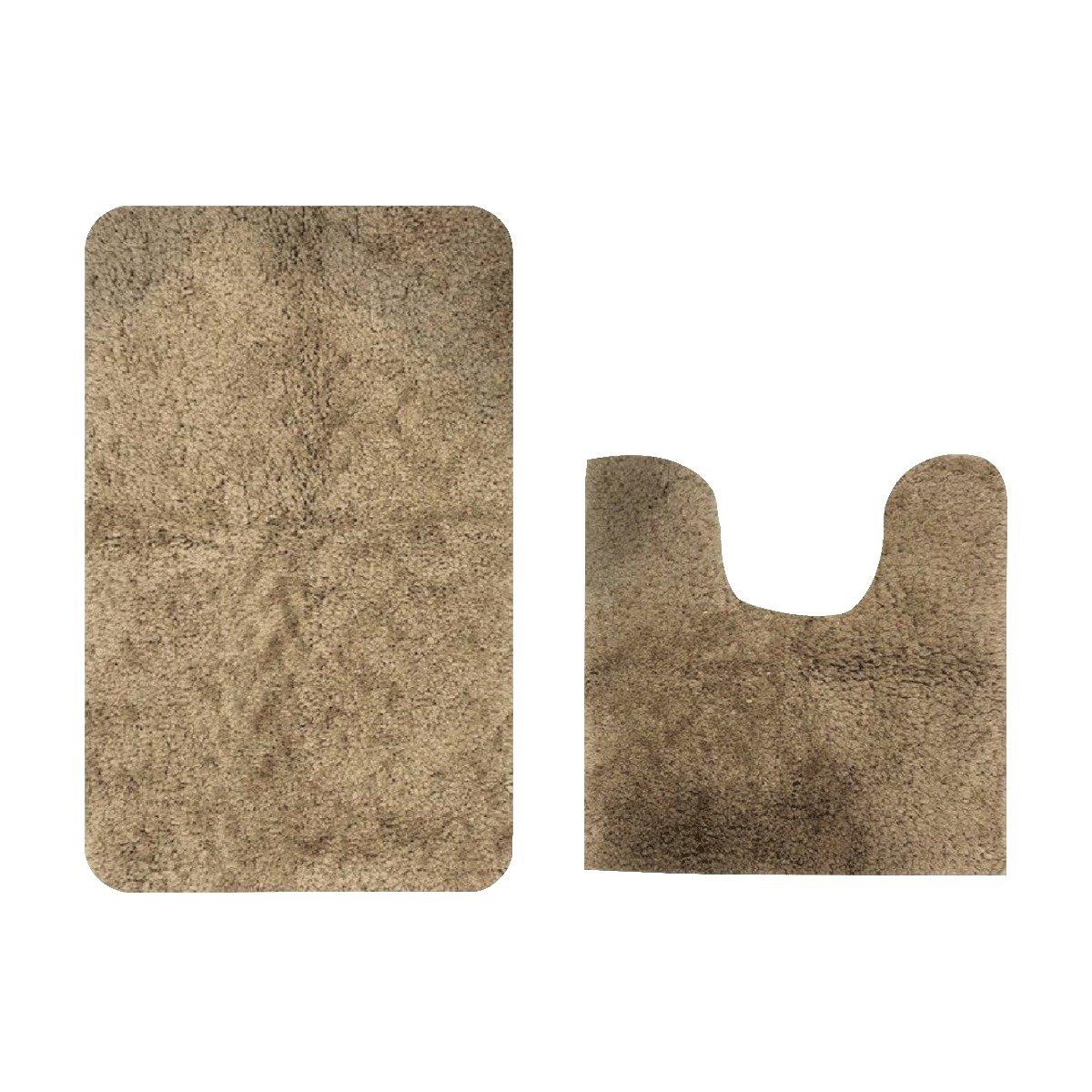 

Tiffany bath mats set 2pcs latte 50x80 cm & 50x50 cm