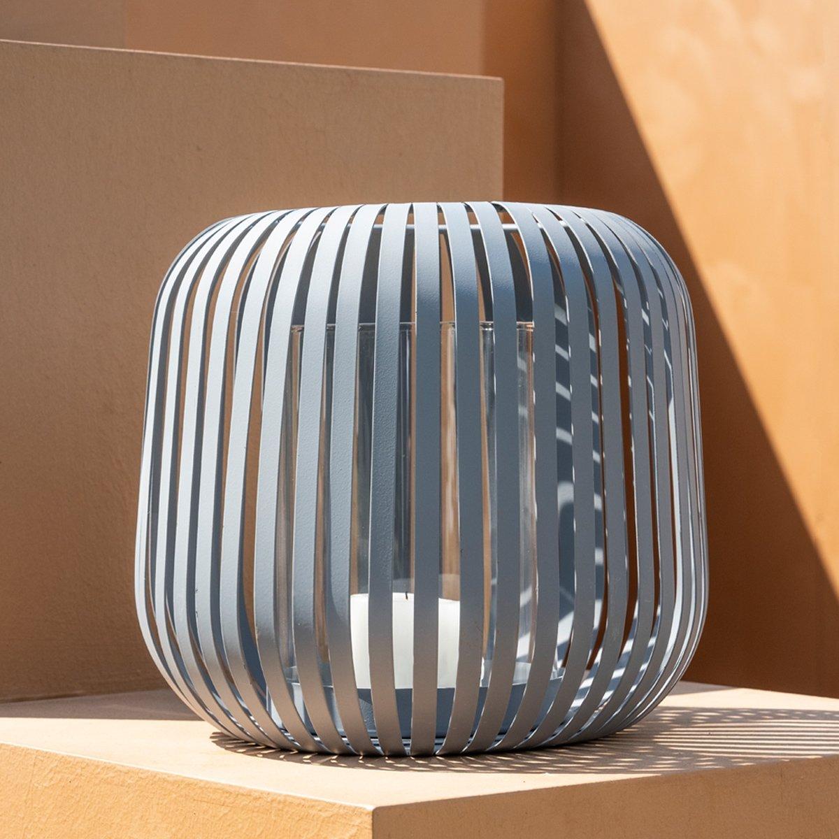 

Patio lantern decor light grey 27x27x23 cm