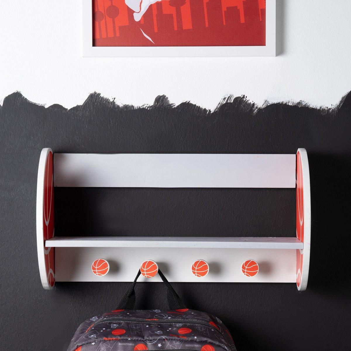 

Basketball kids wall shelf orange 40x8x22 cm