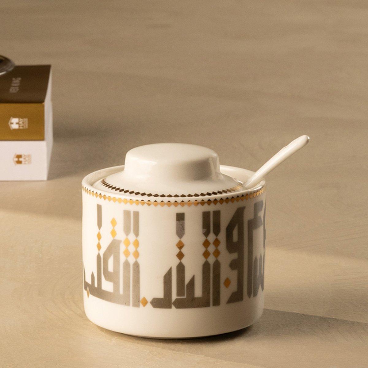 

Almas new bone sugar pot silver 360 ml