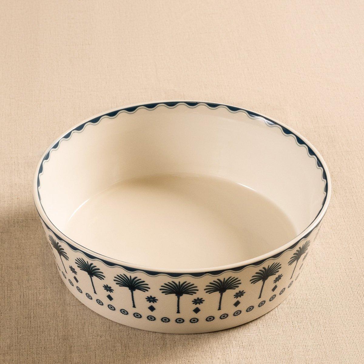 

Palm new bone round bowl blue 25 cm
