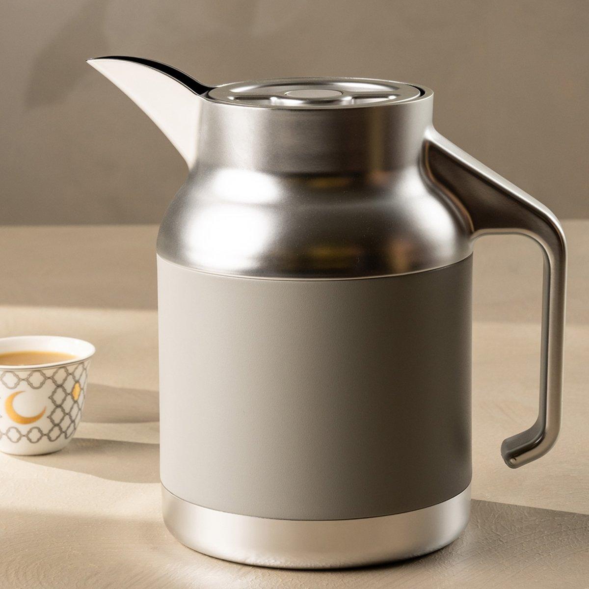 

Nova coffee server stainless steel d/w silver & grey 1. 5 ltr