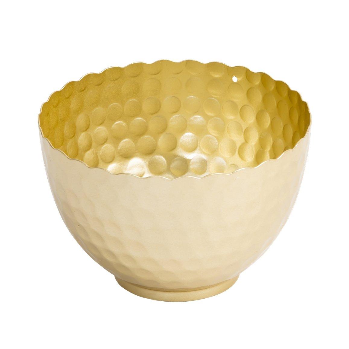 

Hammered deco bowl gold 11x11x7 cm