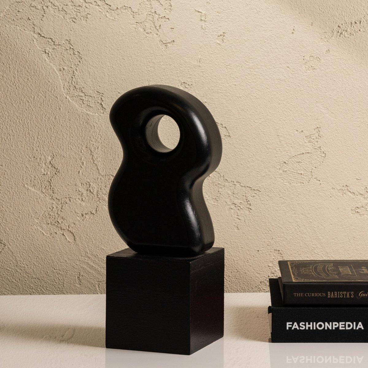 

Formless decoration black 10x8x23 cm
