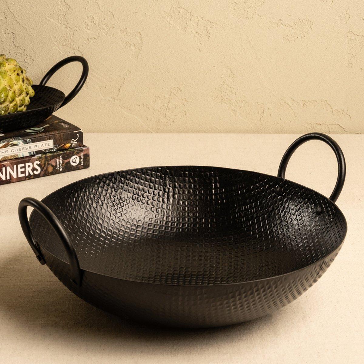 

Crate serving bowl steel black 35x30x14 cm