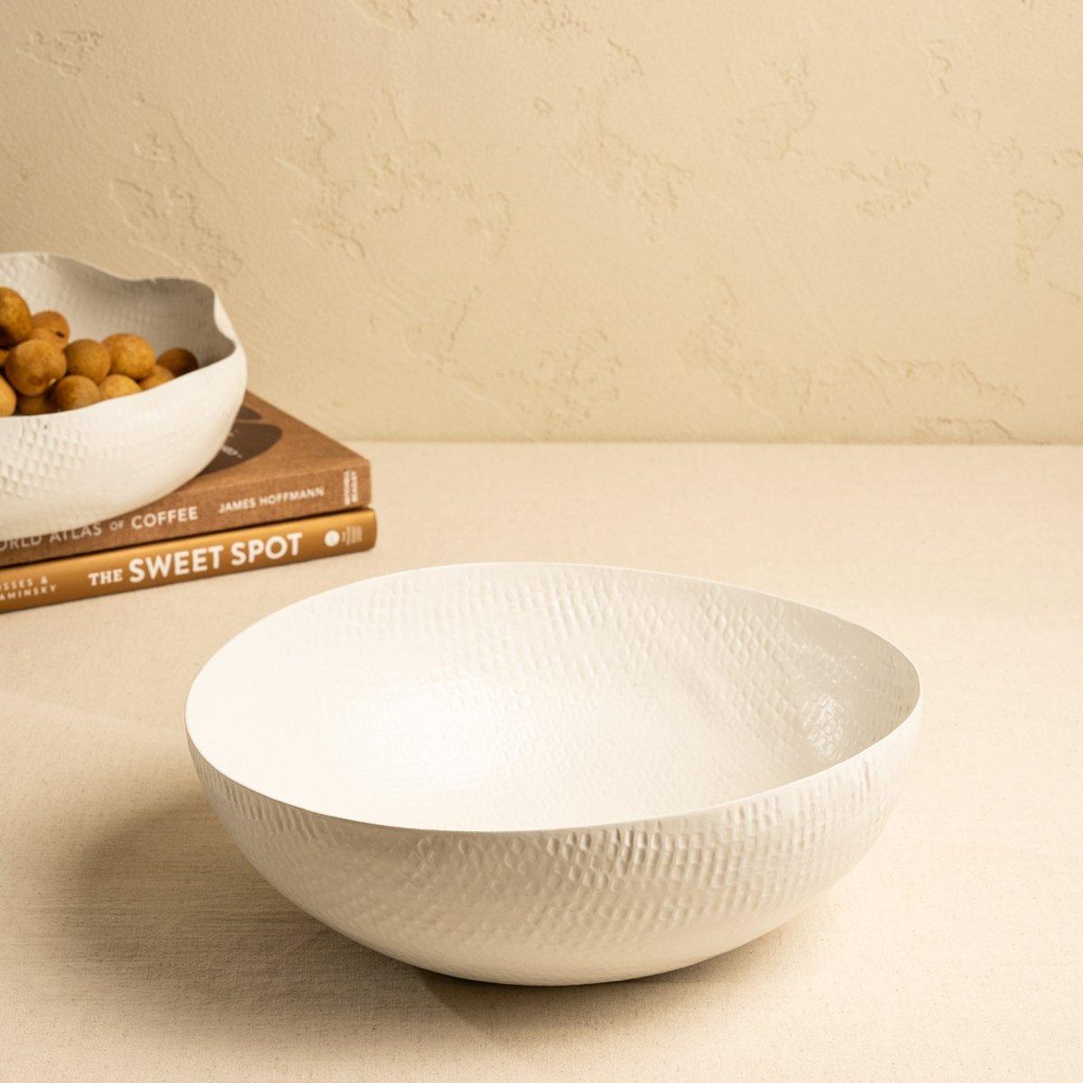 

Crate serving bowl steel white 20x20x10 cm