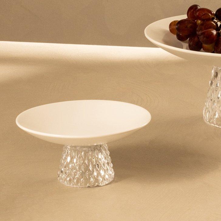 

Diamond cone serving bowl white 15. 5x15. 5x7 cm