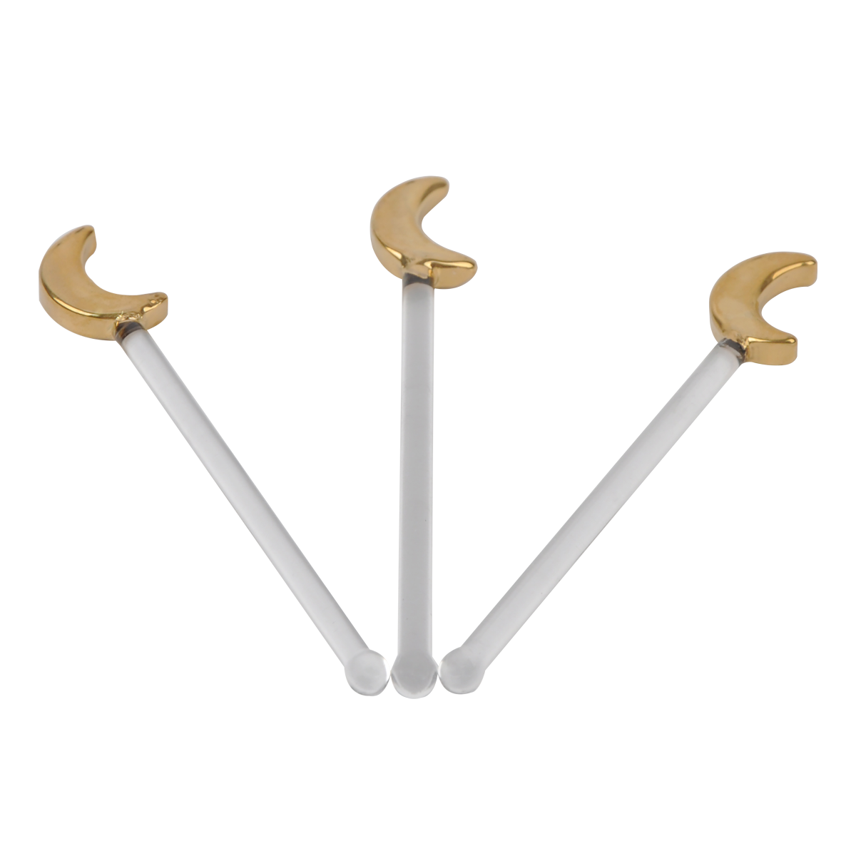 

Barakah glass teaspoon gold 11. 2x2x1 cm