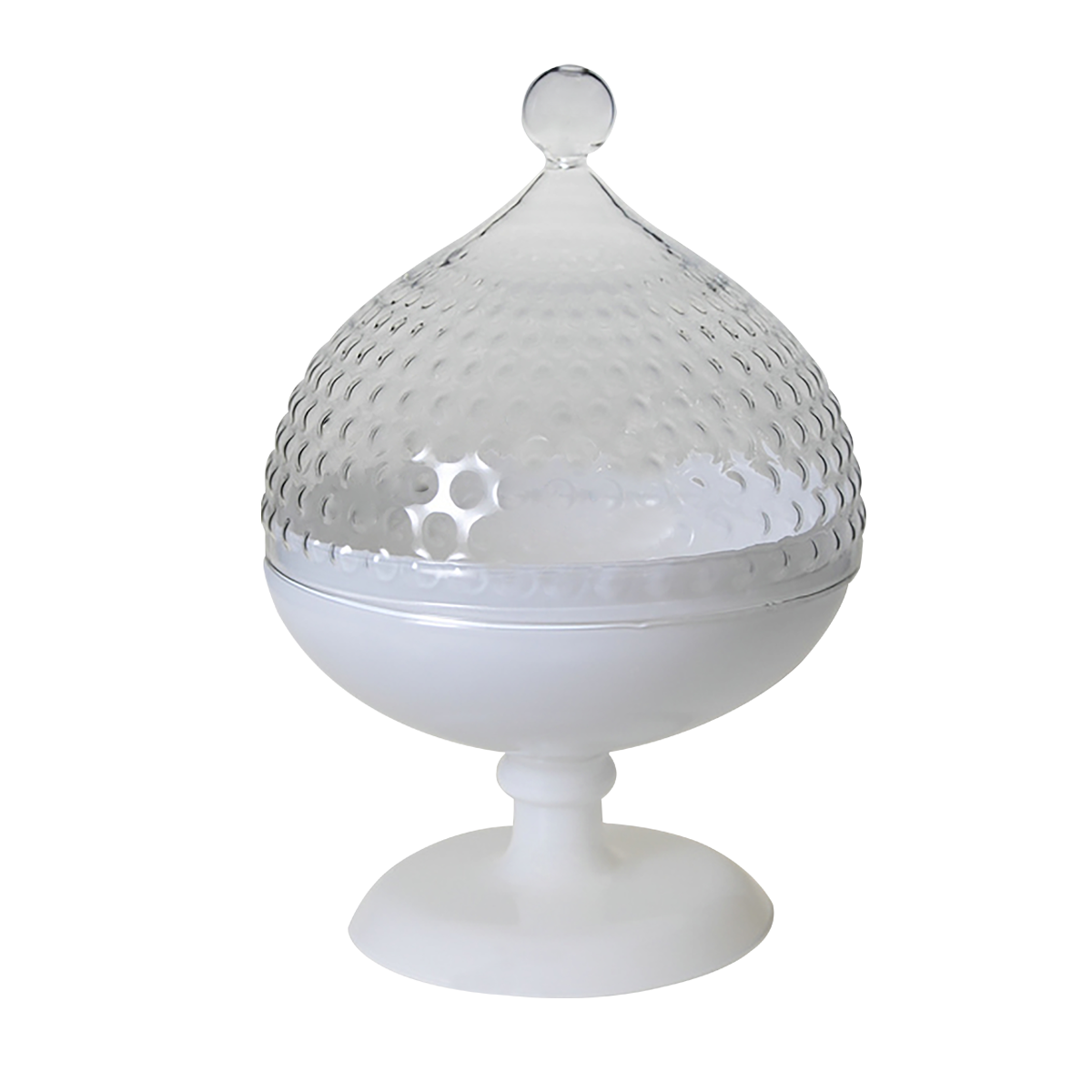 

Pears glass bonbonniere white 15x15x24 cm