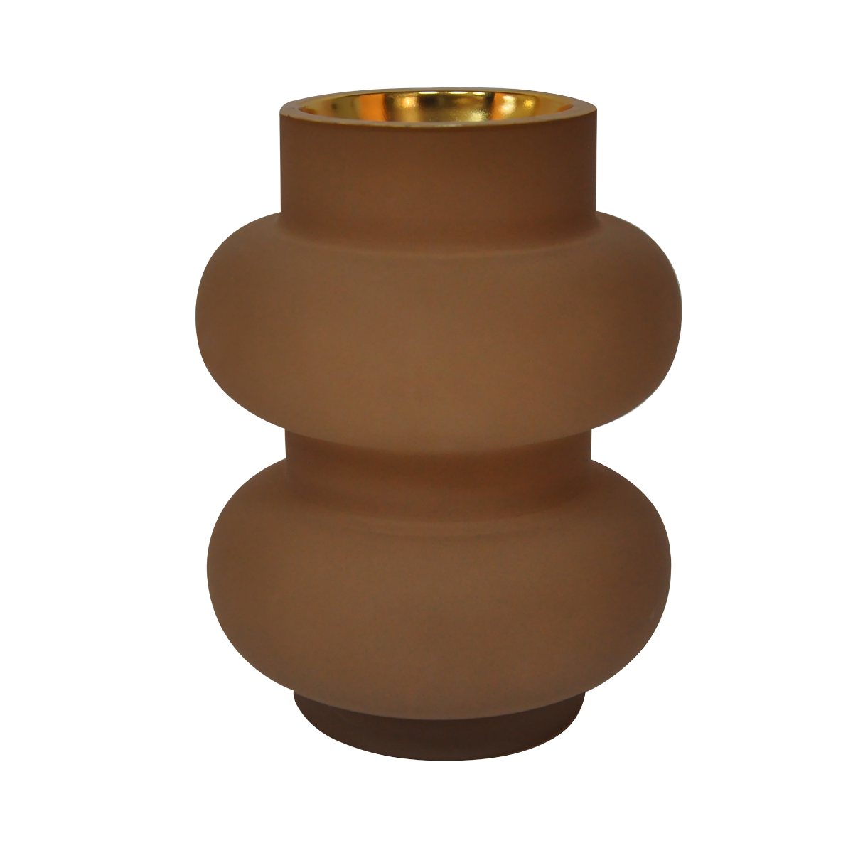 

Ribbed incense burner beige 12. 8x12. 8x15. 7 cm