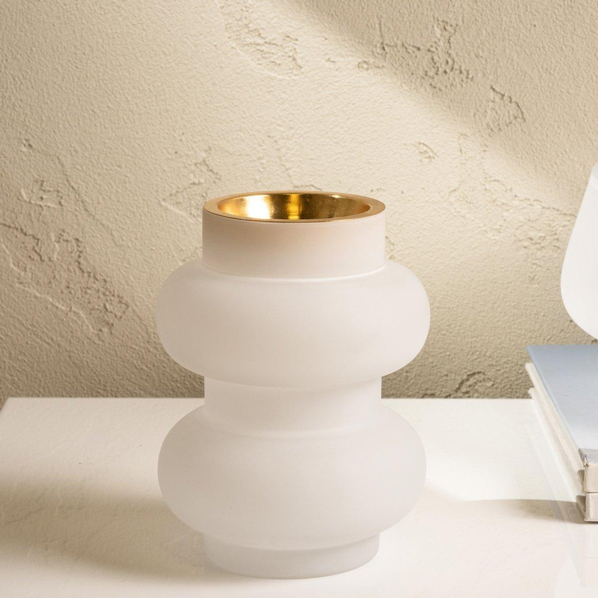 

Ribbed incense burner white12. 8x12. 8x15. 7 cm