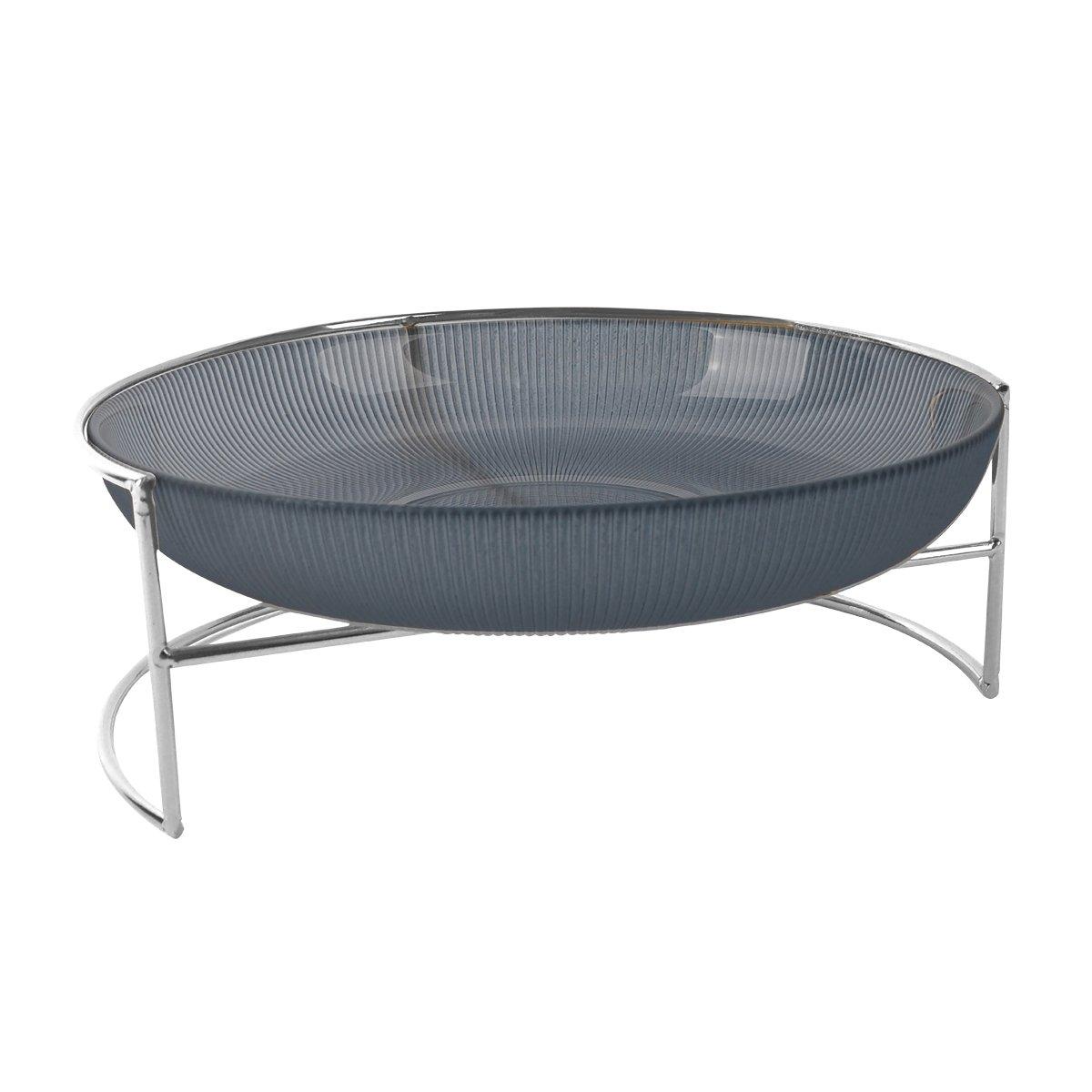 

Cone ribbed serving bowl blue 30x30x17 cm