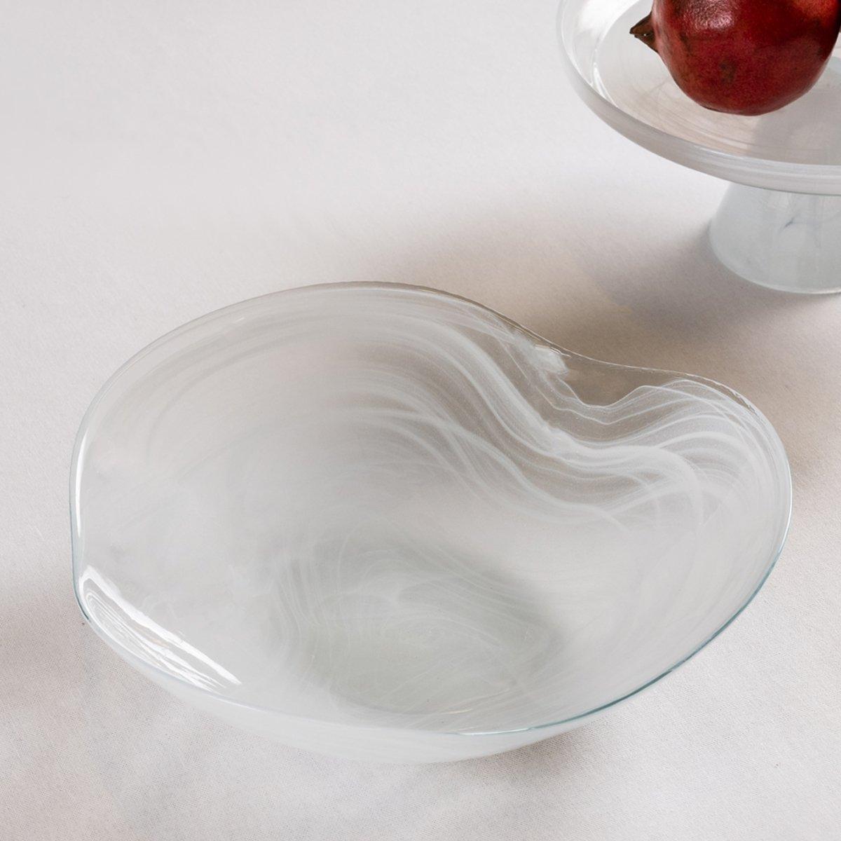 

Alabaster square bowl white 24. 5x7. 5 cm