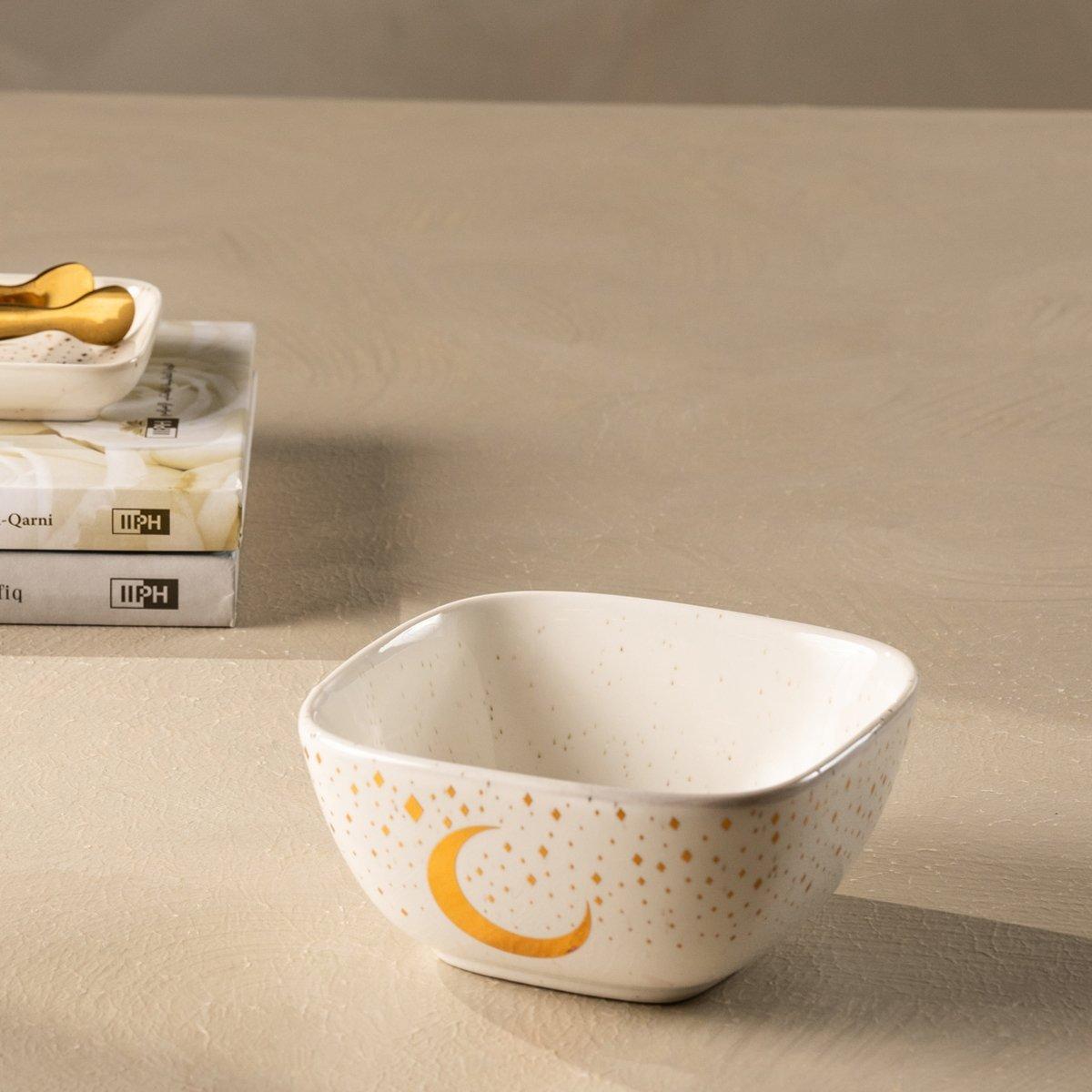 

Barakah dipping bowl white 12x12x5. 8 cm