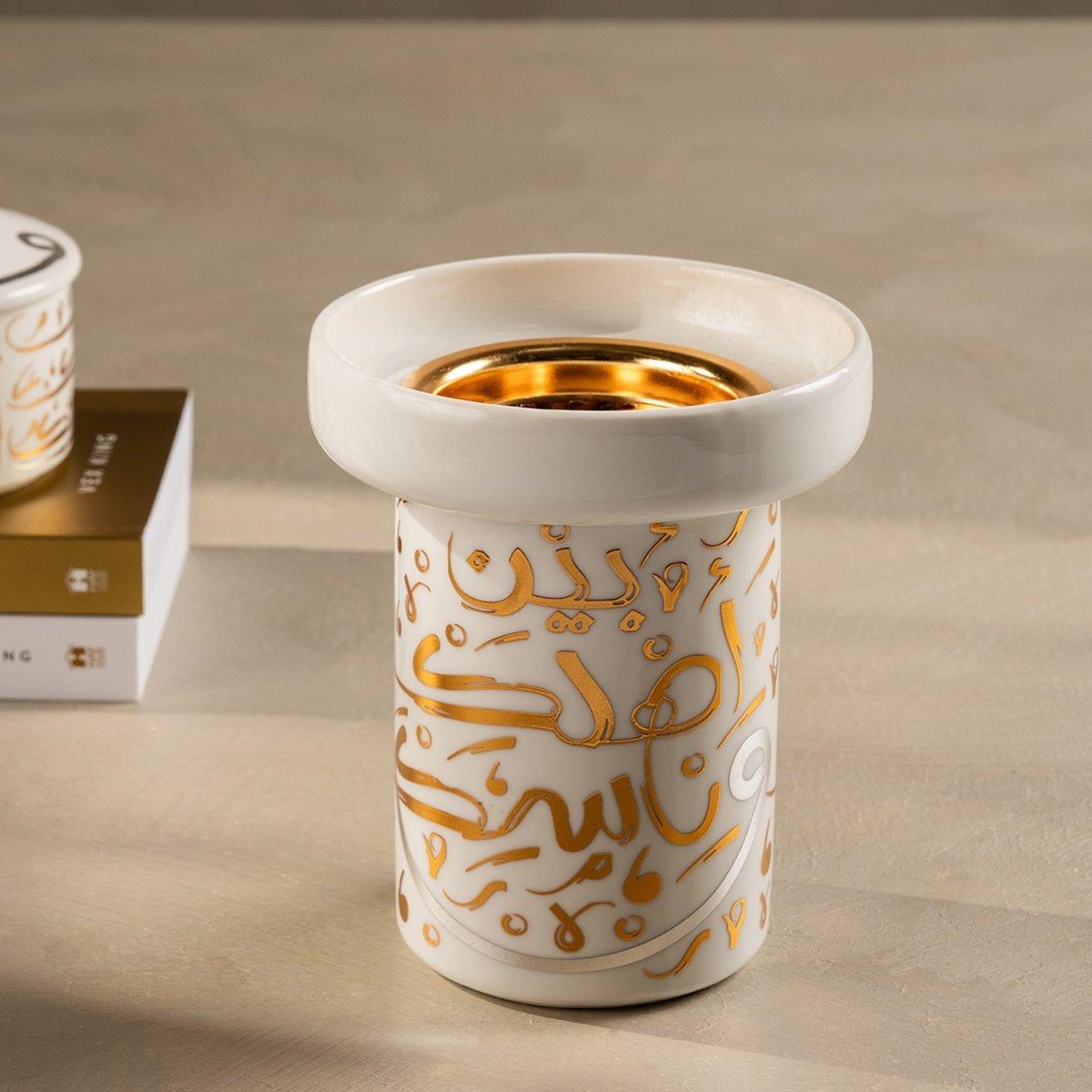 

Nasik mubakhar gold 13x13x15 cm