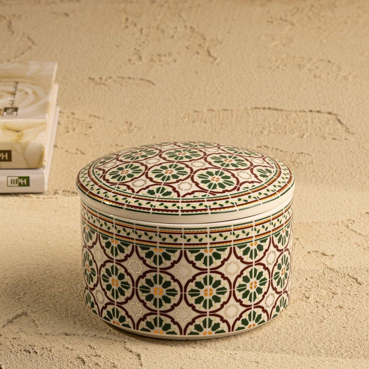 

Italian garden canister silver 10x10x6. 5 cm