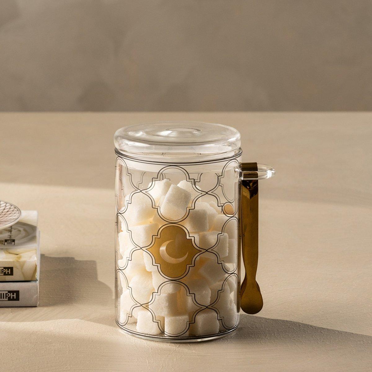 

Barakah glass ice bucket gold 9x14. 5 cm