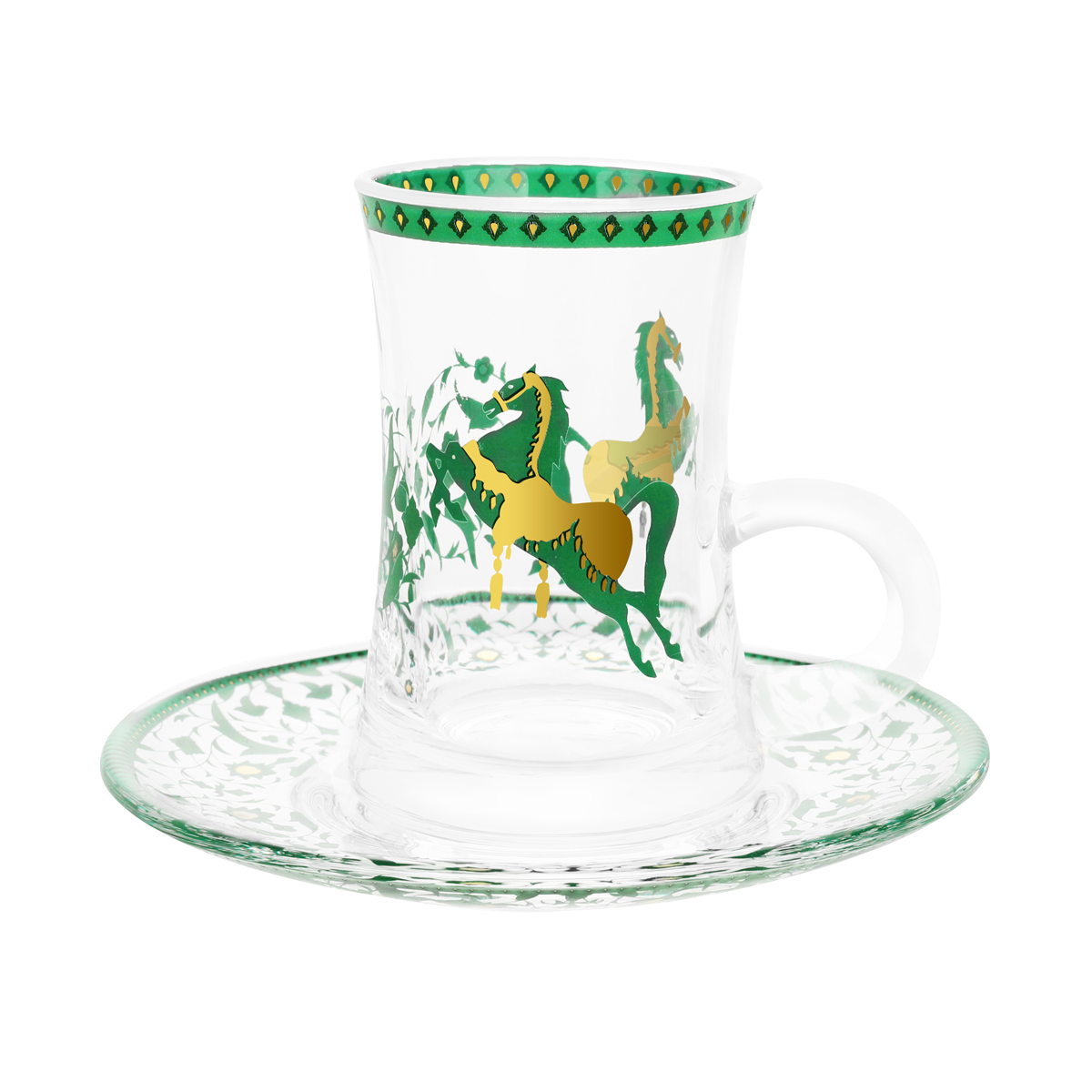 

Faris glass istikanah set 6pcs green