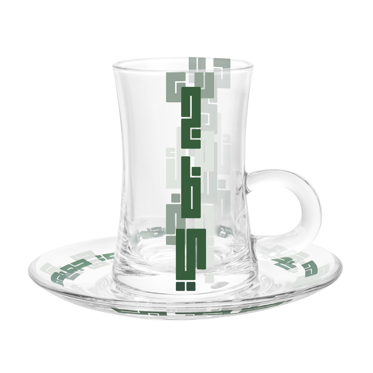 

Daal glass istikanah set 6pcs green