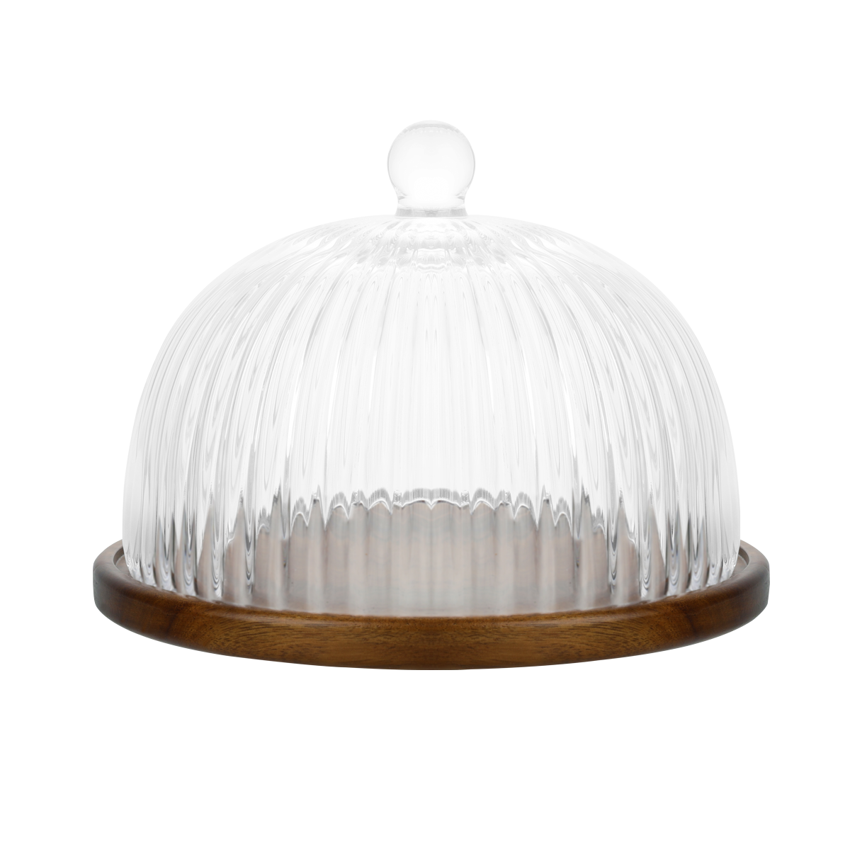 

Ribbed dome clear d:25 h:17. 5 cm