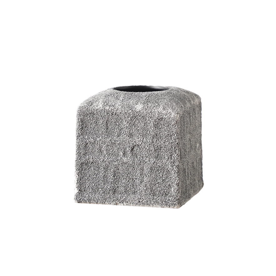 

Roma tissue holder light grey 15x15x15 cm