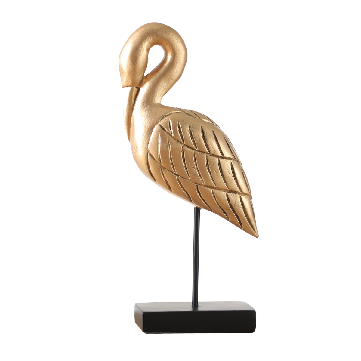 

Crane decoration gold 18x8x40 cm