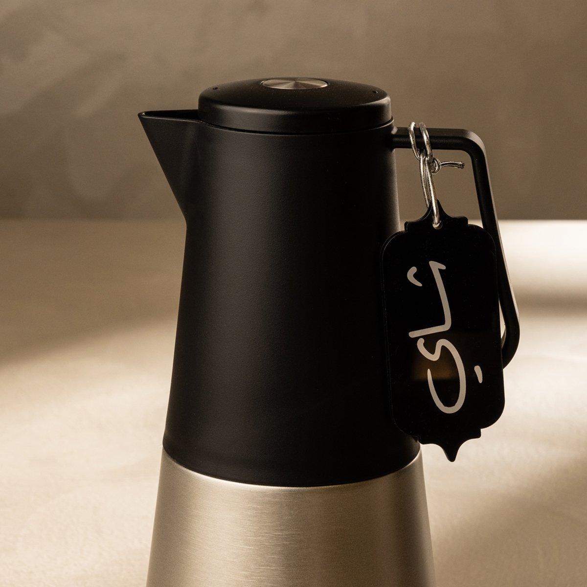 

Acrylic tea drink tag black 4. 4x0. 1x10 cm