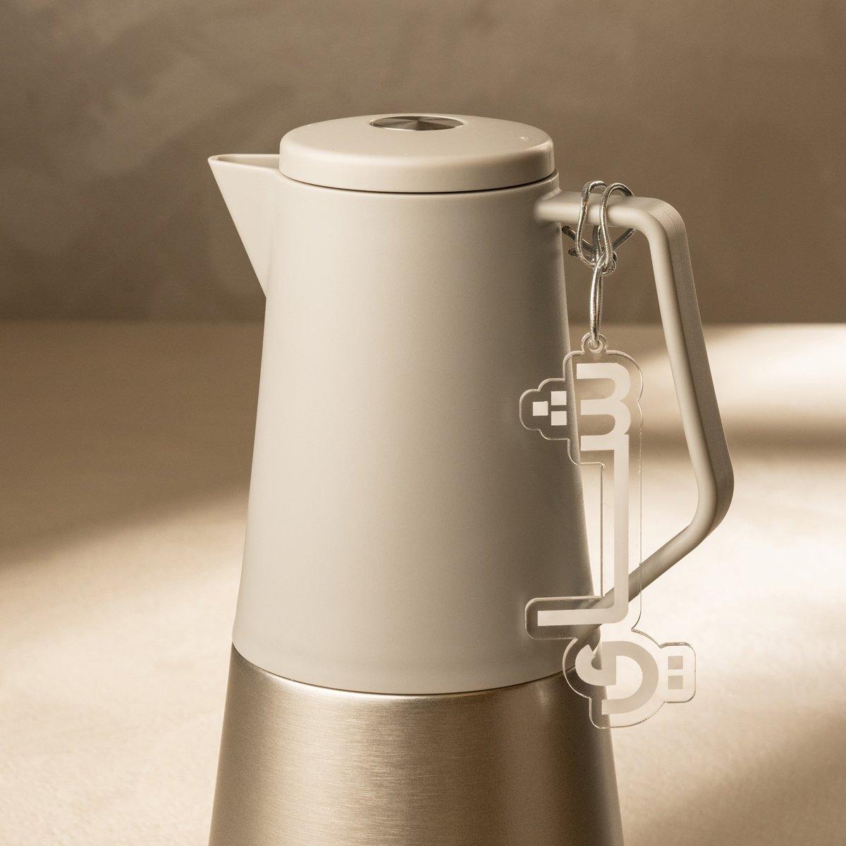 

Glass tea drink tag white 4. 4x0. 1x10 cm