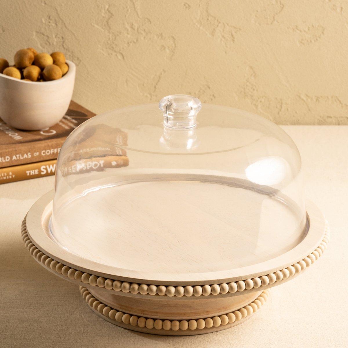 

Ruby wood dome white 33x9. 5 cm