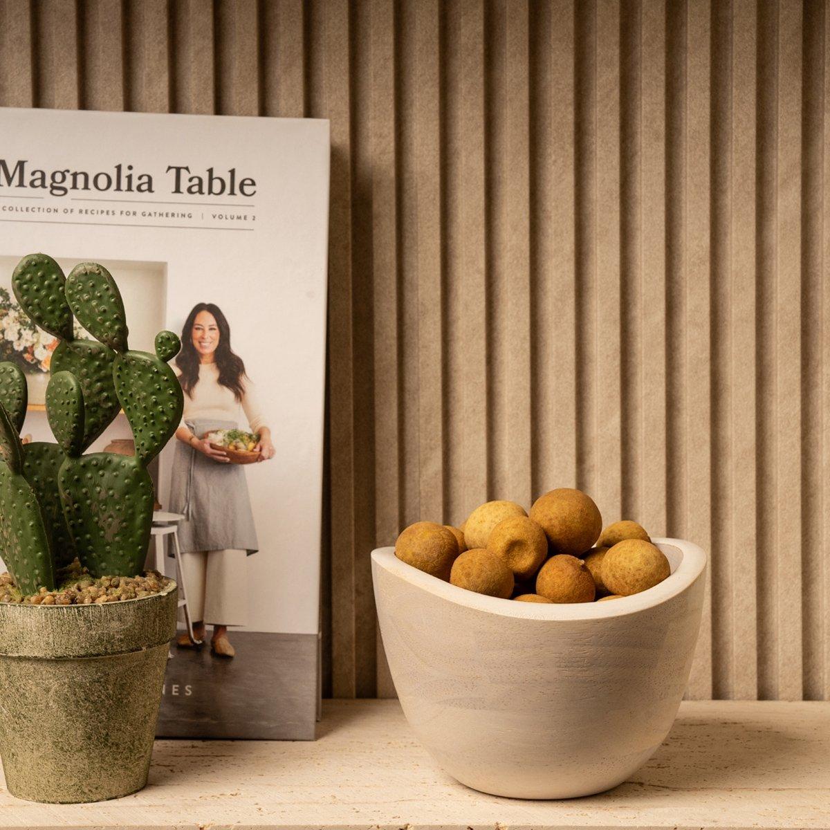 

Ruby wood dipping bowl white 12. 7x9 cm