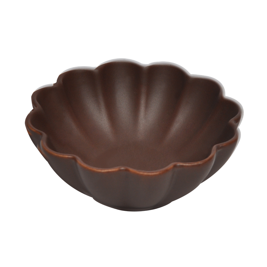 

Honey ceramic bowl matte brown 9x3. 5 cm