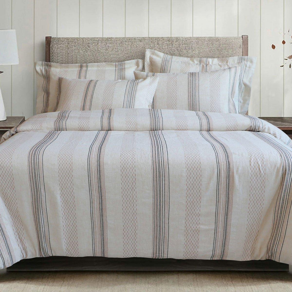 

Paige 5 pcs yarn dyed duvet cover set multicolor 240x260 cm