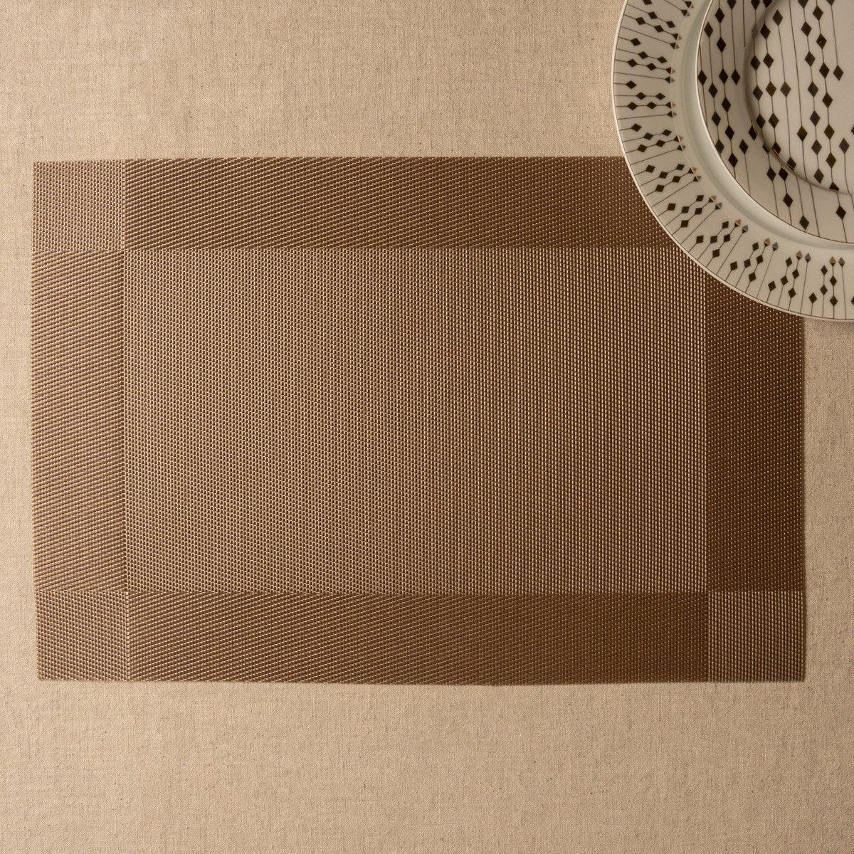 

Border placemat champagne set of 6pcs 45x30 cm