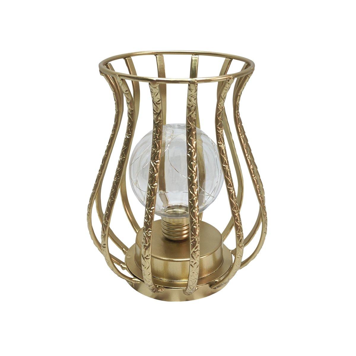 

Twist metal led light gold 15x15x17. 5 cm