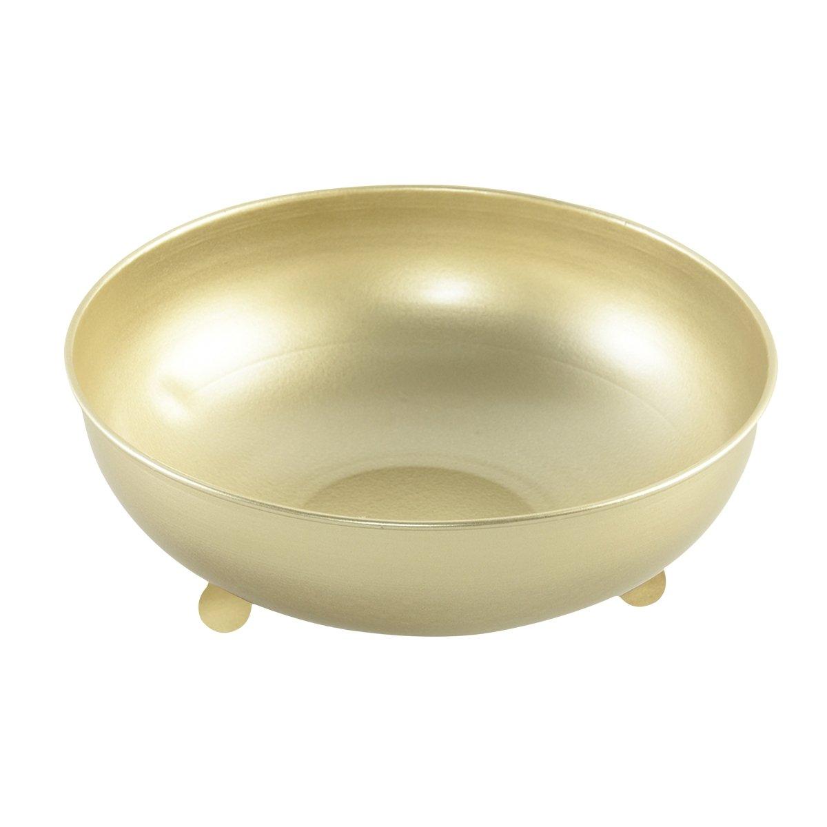 

Bubble metal deco bowl gold 22. 5x7. 8 cm