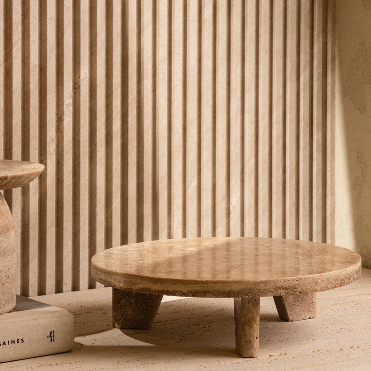 

Crater resin footed tray beige 25. 5x7 cm