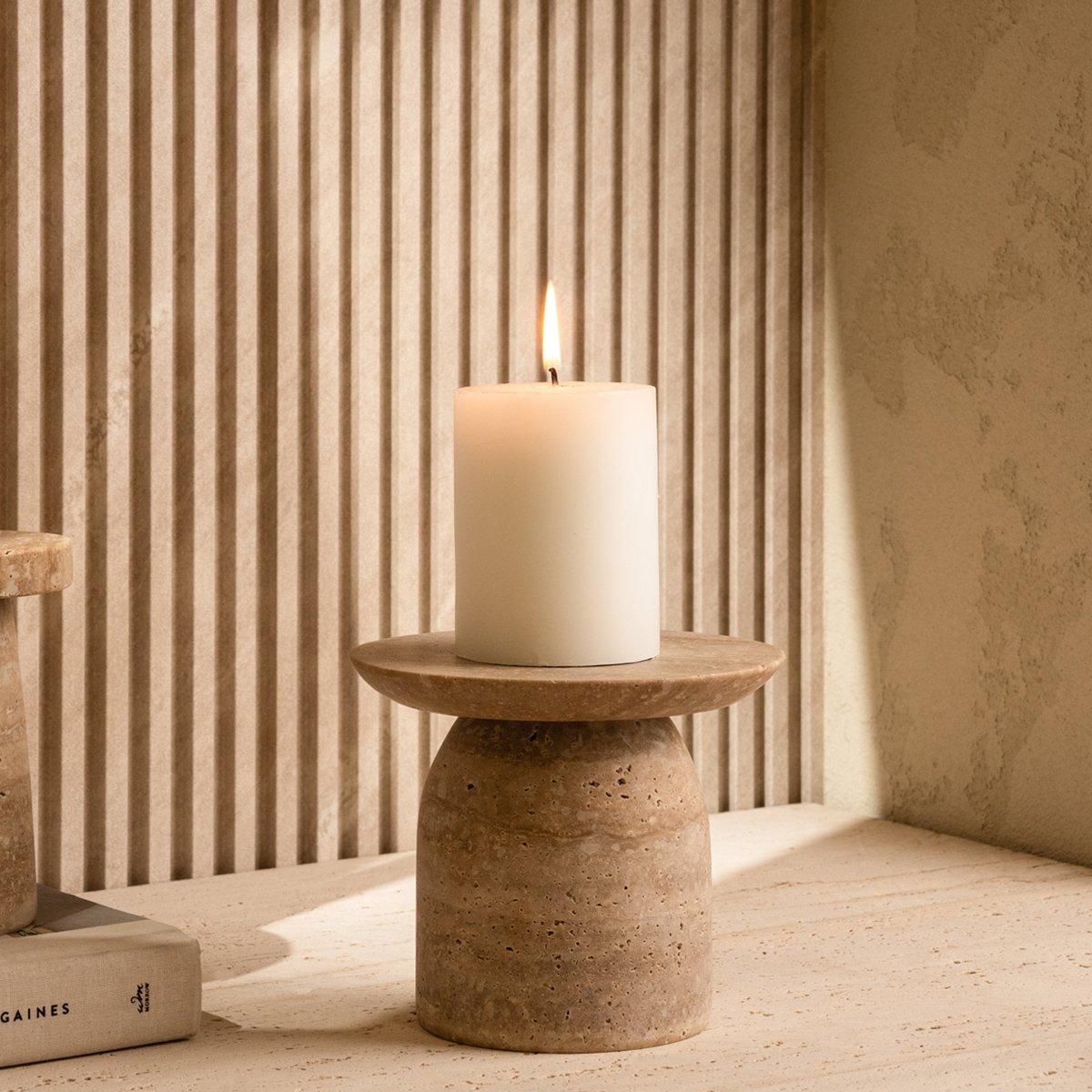 

Crater resin footed tray beige 15x13 cm