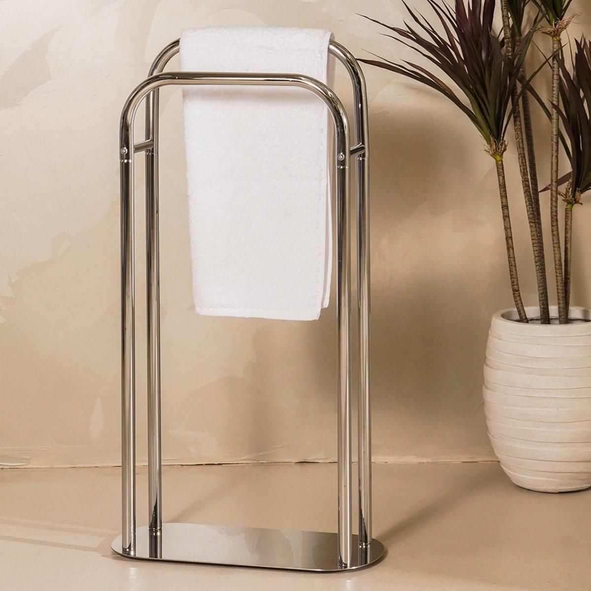

Oslo towel holder silver h83 cm