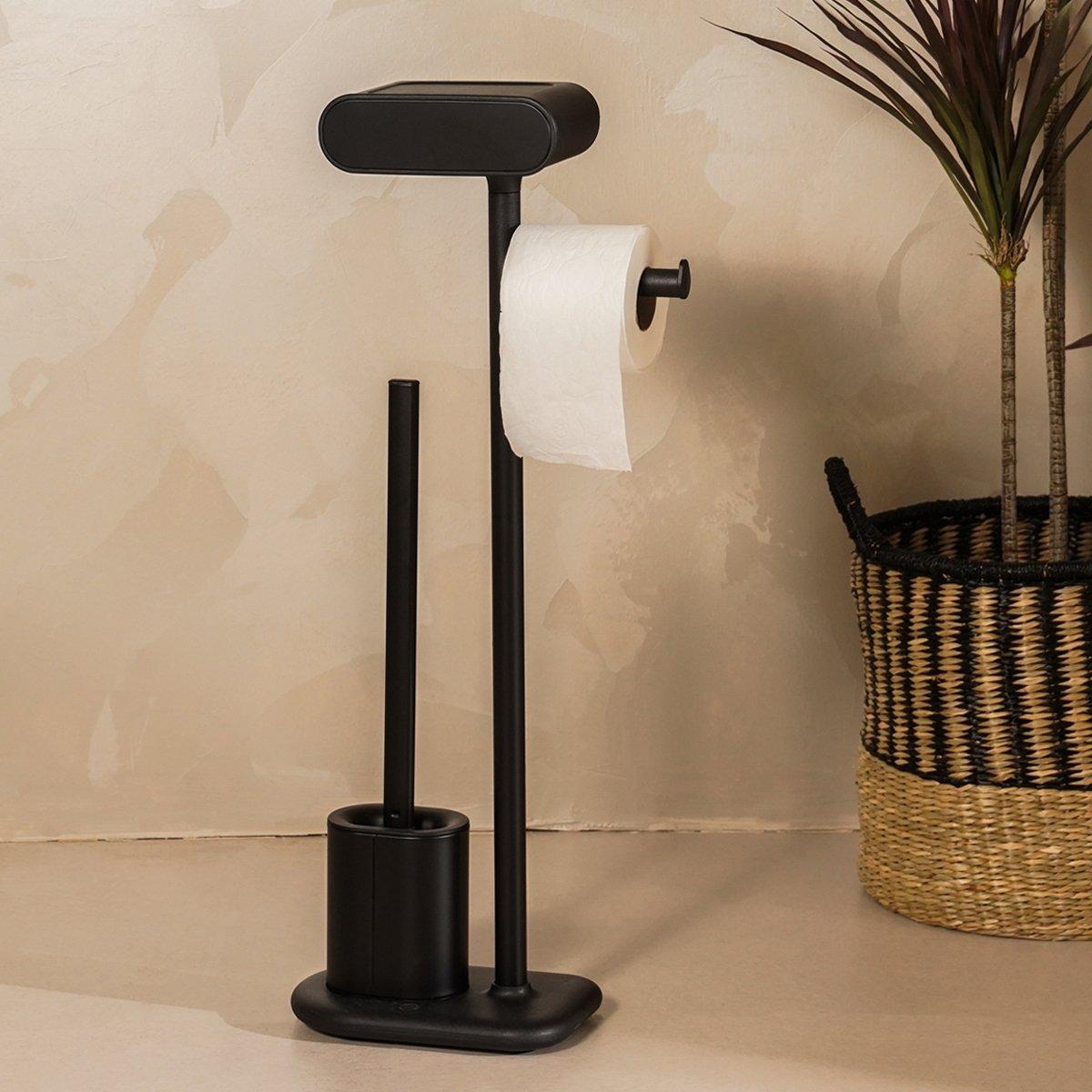 

Nero toilet brush holder black h74 cm