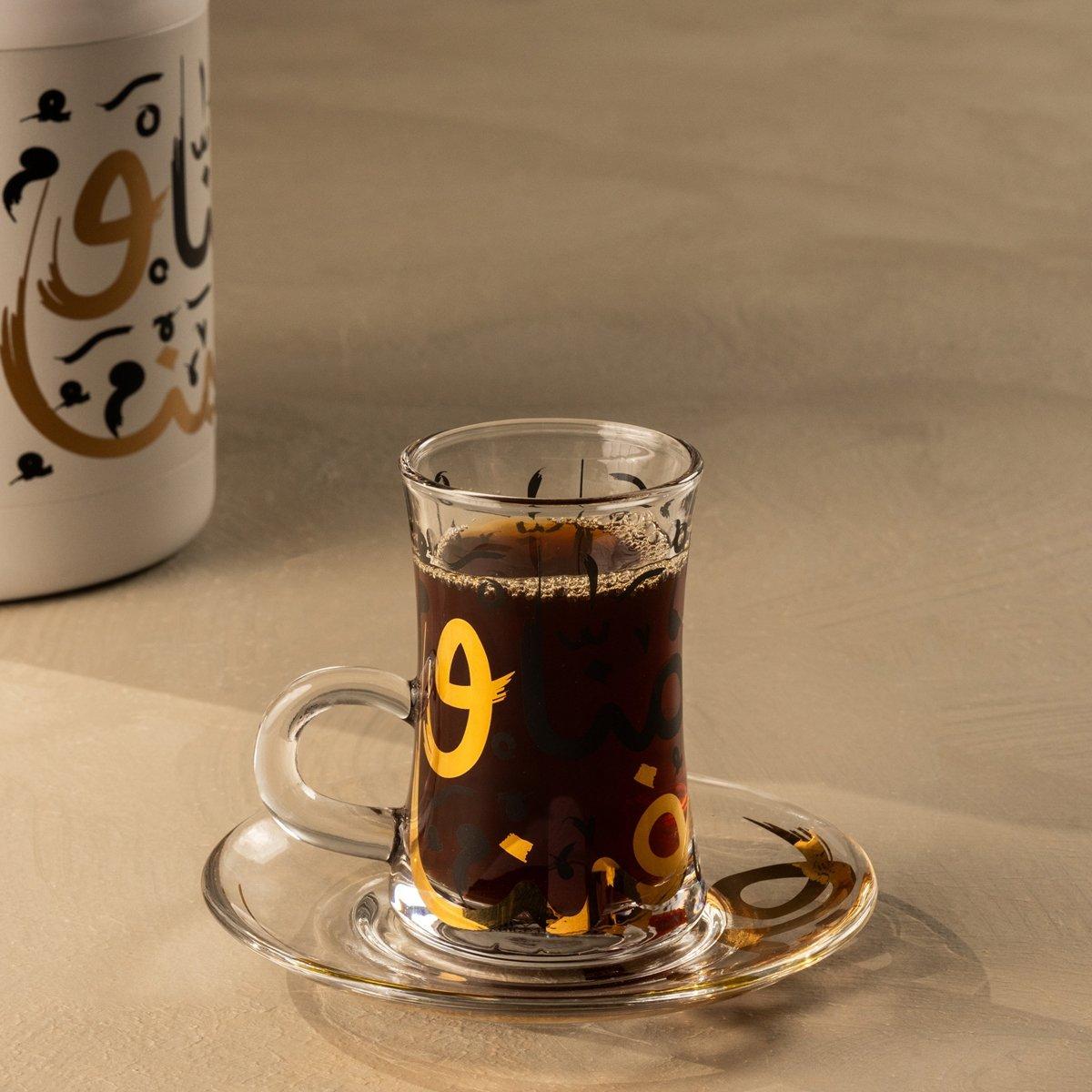 

Menna istikanah glass black 12. 5x9. 5 cm